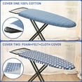 Kingrack Ironing Board,Iron Stand with Iron Rest, 7 Levels Adjustable