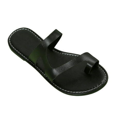 

Women Sandals clearance for Juebong Women s Orthotic Split-Toe Flat Slide Strap Flat Sandals Casual Summer Open Toe Sandal Summer Vacation Essentials Arch Support Flip Flop Sandals for Women