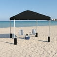 thumbnail image 3 of BizChair 10'x10' Black Pop Up Event Straight Leg Canopy Tent with Sandbags and Wheeled Case, 3 of 12