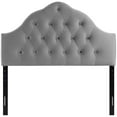thumbnail image 4 of Modway Sovereign Full Diamond Tufted Performance Velvet Headboard in Gray, 4 of 7