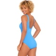 thumbnail image 3 of Time and Tru Women's and Women's Plus Crinkle One Piece Swimsuit, Sizes XS-3X, 3 of 10