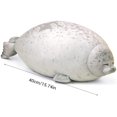 thumbnail image 5 of 60cm Seal Animal Pillow, Chubby Blob Seal Pillow Cute Seal Stuffed Animal Cotton Plush Animal Pillow Cómodo Soft Seal Hugging Pillow Back Pillow, Grey Xemadio LL-1815-3, 5 of 5