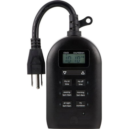 myTouchSmart Programmable Outdoor Plug-In Digital Timer, 2-Outlets,