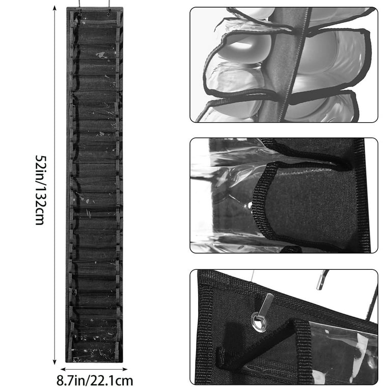 Austok Vinyl Roll Holder Vinyl Storage Rack with 24 Compartments
