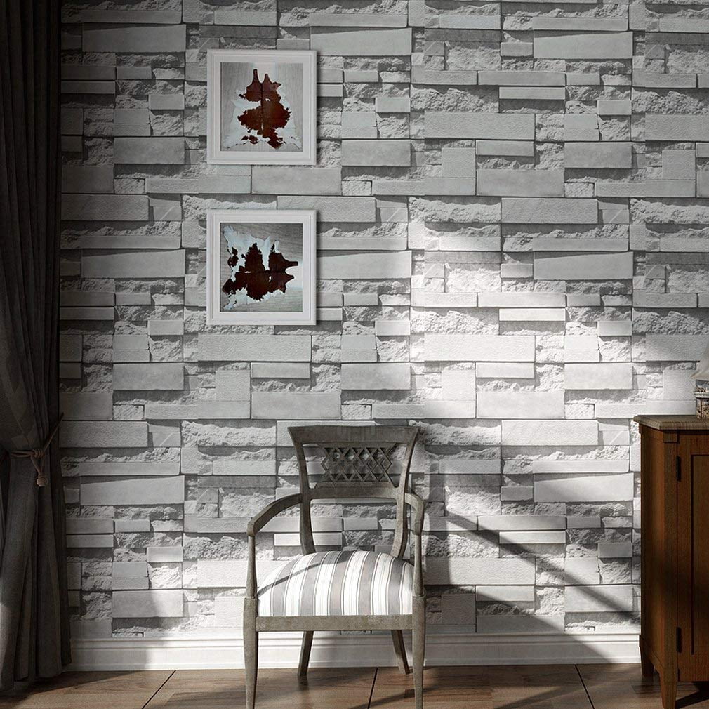 Details about   10M 3D Removable Self-adhesive Wallpaper Film Stone Brick Sticker Home Decor ღ