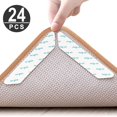 thumbnail image 2 of Rug Gripper Anti Slip Mat, 24 Pcs Double Sided Anti Curling Rug Gripper, Washable and Reusable Non Slip Rug Grip for Hardwood Floors, Rugs and Mats Weiß, 2 of 8