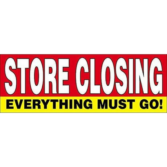 3x10 Ft STORE CLOSING Vinyl Banner Sign rb