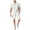 White, variant on ZQUUVOU Men's 2 Piece Sport Set Short Sleeve Stand Collar Top and Drawstring Waist Shorts Casual Workout Outfit Black