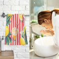 thumbnail image 7 of Yayeee 2 Pack Hand Towels for Bathroom 100% Cotton 16" x 28" Soft Absorbent Kitchen Towel, Red Striped Lemon, 7 of 7