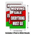 thumbnail image 2 of Moving Sale Everything Must Go (24" X 36") Vinyl Decal Only (Pack of 2) |Sign|Sticker|Poster, 2 of 4