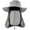 Gray4, variant on Men's and women's fishing hats, outdoor UV sunscreen hats, mesh sun hats, wide brimmed hats with face shields and neck patches