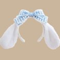 thumbnail image 2 of Diadema con orejas de cachorro para perro, disfraces de Cosplay para Halloween, accesorios de fiesta (lazo azul) TUNC Sencillez, 2 of 5