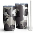 thumbnail image 2 of Camouflage 20oz Coffee Tavel Tumblers, Stainless Steel Mobile Tumbler, Vacuum Insulated Coffee Mug with Lid, Spill-Proof Travel Cup for Hot & Cold Drinks, 2 of 6
