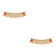 thumbnail image 4 of Riwesomey Banderines temáticos de vacaciones Colgante romántico Adornar Banderas Decoraciones Artesanía Propuesta Banners Colgantes Tipo 2 2piezas, 4 of 6