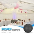 thumbnail image 5 of Uxcell Round Paper Lanterns, Decorative Hanging Lanterns Lamp Party Decorations for Birthday Wedding Home Black 14 in, 5 of 6