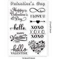 thumbnail image 2 of Sellos transparentes de silicona con temática de amor de 14,7 x 21 cm para el Día de San Valentín - Sello transparente de goma con palabras de amor, 2 of 8