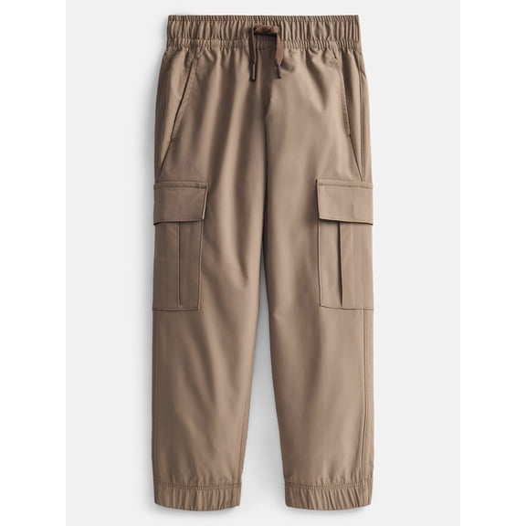 Wonder Nation Boys' Pique Cargo Jogger Pants, Sizes 4-18 & Husky