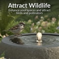 thumbnail image 4 of Sunnydaze Round Bowl Gray Outdoor Bubble Fountain, LED Light, 4 of 14