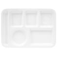 thumbnail image 1 of AMERTEER Assiette Multi-Grille Assiette Anti-Chute Assiette Alimentaire Style Simple Assiette Divisée pour le Déjeuner, 1 of 7