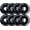 Steel Black, variant on Rollerex ST360 92A Roller Skate Wheels (8-Pack) (Color Options) - Indoor Outdoor - Use for Quad Skate Wheel Replacement (Steel Black)