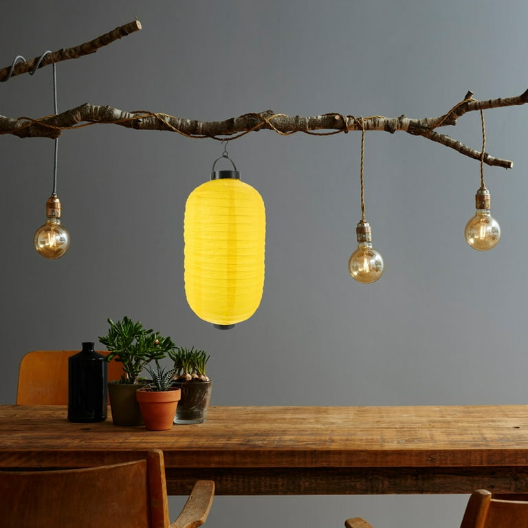Yellow and best sale gray paper lanterns