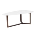 thumbnail image 4 of 47.64" X 27.56" X 14.97" Coffee Table in Matte White with Dark Walnut Base, 4 of 4