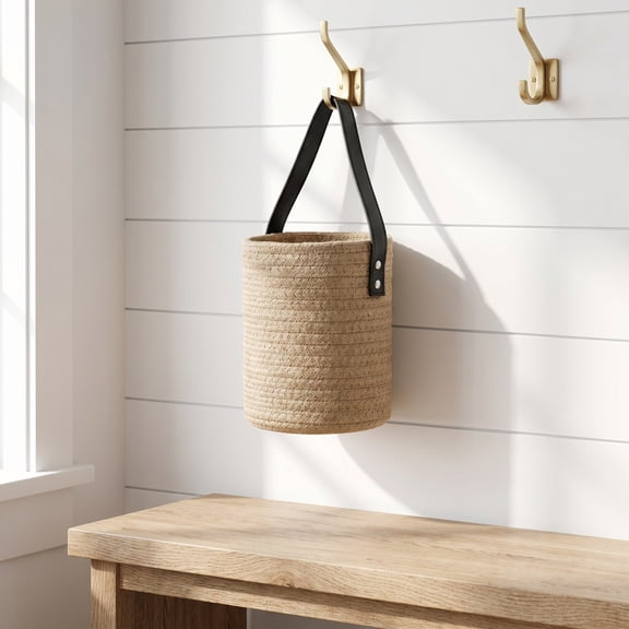 FOMIYES Hanging Cotton Basket Coffee Shade for Wall Storage and Small Plant Decoration
