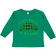 thumbnail image 3 of Inktastic St. Patrick's Day Cutest Clover in the Patch in Plaid Boys or Girls Long Sleeve Toddler T-Shirt, 3 of 5