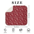 thumbnail image 4 of Red Christmas Snowflake Pattern Dish Drying Mat for Kitchen 1 Pack, Ultra Absorbent Microfiber Dishes Drainer Mats,16x18in(41x46cm), 4 of 6