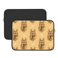 thumbnail image 2 of Pofeuu German Shepherd Dog Print Laptop Carrying Case,13-15-Inch Laptop and Tablet, Sleek Design, Durable and Water-Repellent Fabric, Business Casual or School-15 inch, 2 of 8