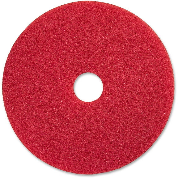 Genuine Joe Red Buffing Floor Pad, 20", 5 pack, GJO90420