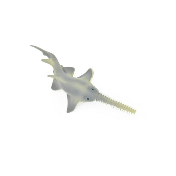 Sawfish, Carpenter shark, Ray, Very Realistic Rubber Figure, Model, Educational, Animal, Hand Painted Figurines, 6" CH022 BB72
