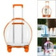 thumbnail image 4 of Transportín portátil con ruedas, bolsa de burbujas para mascotas y gatos, bolso impermeable, para mascotas pequeñas naranja, 4 of 9