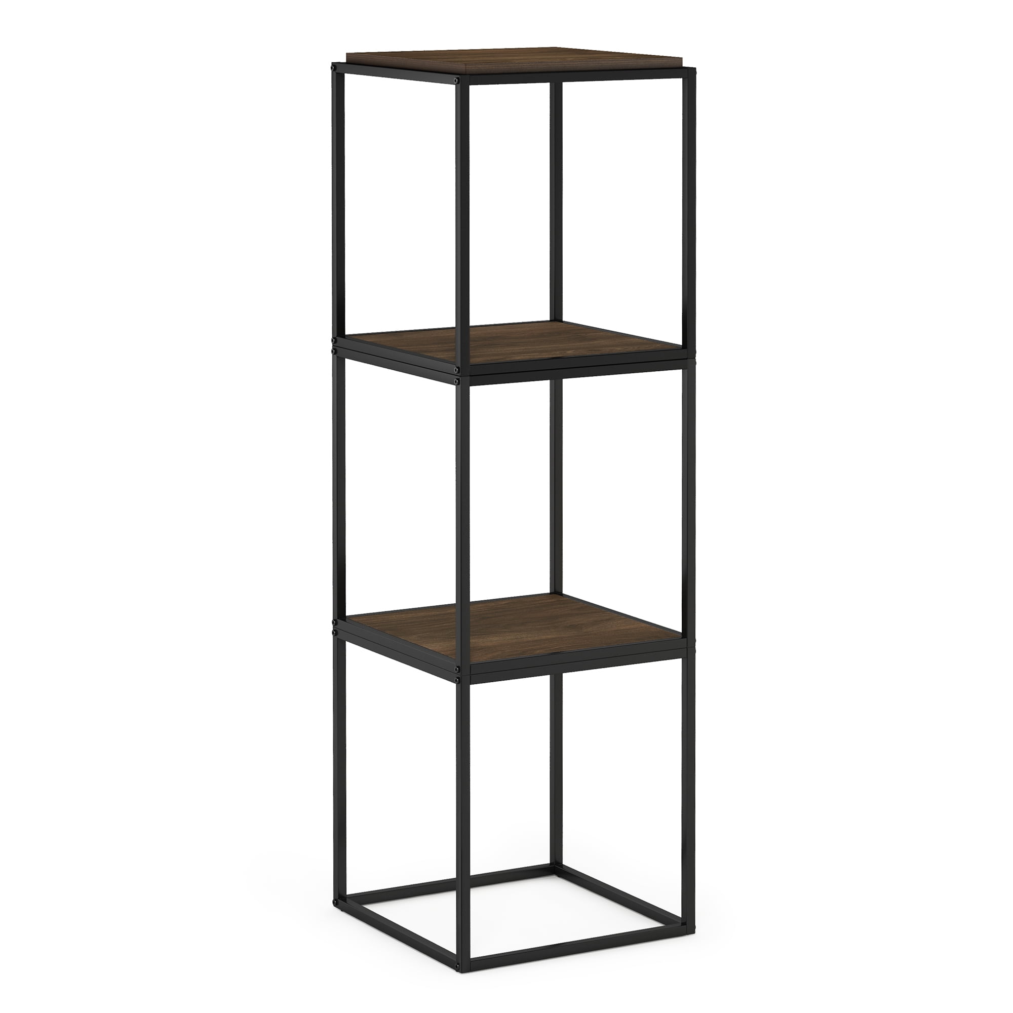 FURINNO Moretti Modern Stackable Shelf Columbia Walnut FURINNO Moretti Modern Stackable Shelf Columbia Walnut