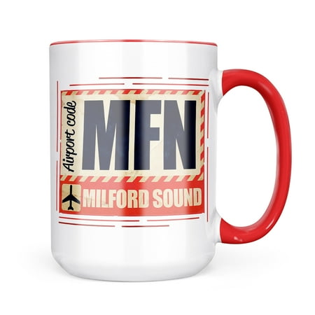 

Neonblond Airportcode MFN Milford Sound Mug gift for Coffee Tea lovers