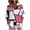Pink#2, variant on Tnhcen Women's Fall Loose Fit Printed Button-Up Top | Casual Daily Essentials Shirts | Stretchy Tops | S-3XL