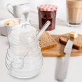 thumbnail image 3 of 1 Set Glass Honey Jar Clear Honey Container Shop Honey Storage Jar with Rod Random Lid Style, 3 of 5