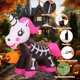 thumbnail image 3 of Comin Skeleton Unicorn hinchable para Halloween, 1,5 m, con LED, 3 of 6