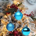 thumbnail image 6 of Xecvkr Christmas Ball Christmas Pendant Decorative Shatterproof Ball Ornament Set Tree Hanging Bauble 1.57in Multicolor Safe 24pcs, 6 of 6