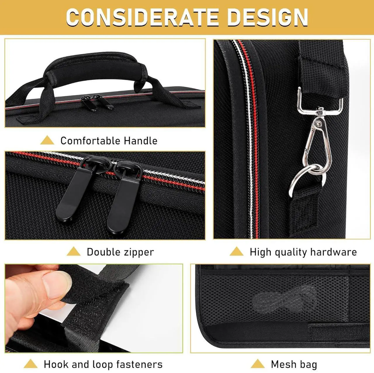 Hard Shell Carrying Case Compatible with PS5, Travel Bag Holds PlayStation 5 Disk Digital Edition, Games and Gaming Accessories