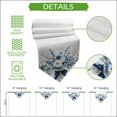 thumbnail image 5 of Blue Spring Floral Table Runner Linen Burlap Table Runner 72 Inches Long Watercolor Summer Flowers Dresser Scarves for Kitchen Island Coffee Dining Room Party Wedding Banquet Holiday Decor 18"x72", 5 of 8