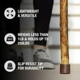 thumbnail image 2 of Brazos Free Form American Hardwood Wood Walking Stick 41 Inch Height, 2 of 9