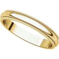 thumbnail image 5 of 3mm Milgrain Band in 14k Yellow Gold - Size 9, 5 of 9