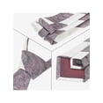 thumbnail image 3 of Corbatas formales de textura a rayas para hombres INSPIRE CHIC, color contrastante, vino rojo y blanco, 3 of 4