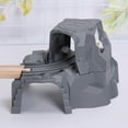 thumbnail image 3 of UDIYO 2Pcs Plastic Double Tunnel Wooden Train Track DIY Railway Scene Accessories, 3 of 5