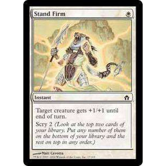 MtG Fifth Dawn Common Stand Firm #17