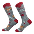 thumbnail image 2 of Men's Hunting Makes Me Less Murdery Socks Funny Deer Hunter Footwear, 2 of 4