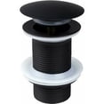 thumbnail image 1 of Juego de desagüe negro sin rebosadero, juego de desagüe universal negro, juego de desagüe sin rebosadero, bandeja de drenaje sin rebosadero, juego con desagüe automático para el lavabo, 1 of 5