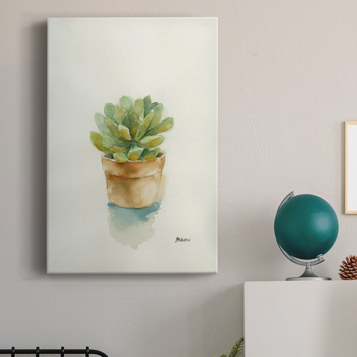 Succulent II Premium Gallery Wrapped Canvas - Ready to Hang