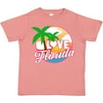 thumbnail image 3 of Inktastic I Love Florida with Ocean and Palm Trees Boys or Girls Toddler T-Shirt, 3 of 5